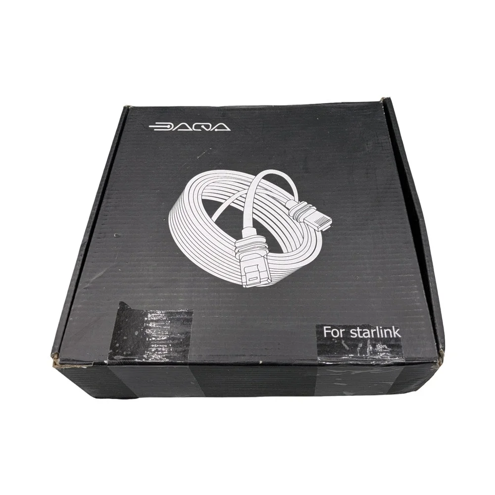 DAQA 100ft Starlink Replacement Cable Gray Outdoor CMX 26AWG FTP 75C E238846-TM